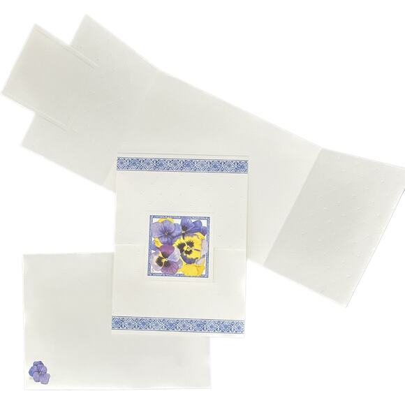 15‎ Hallmark Blank Nature's Sketchbook Pansies Note Cards & Envelopes Boxes READ - Picture 5 of 7